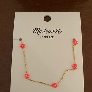 Madewell new with tags pink and gold necklace